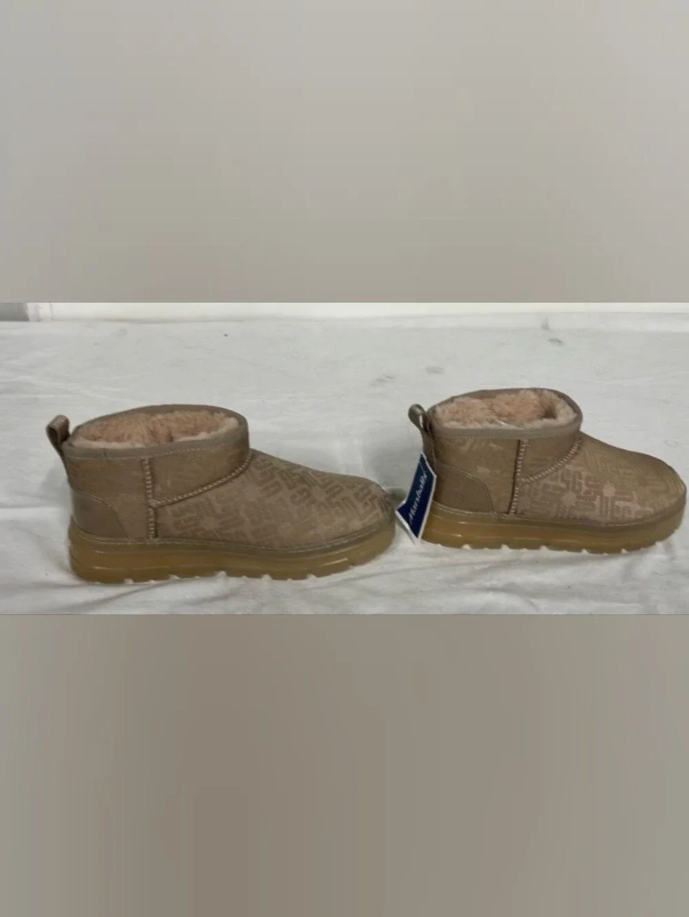 UGG Classic Ultra Mini Clear Monogram Boots Size 8 NWOT MSRP $150